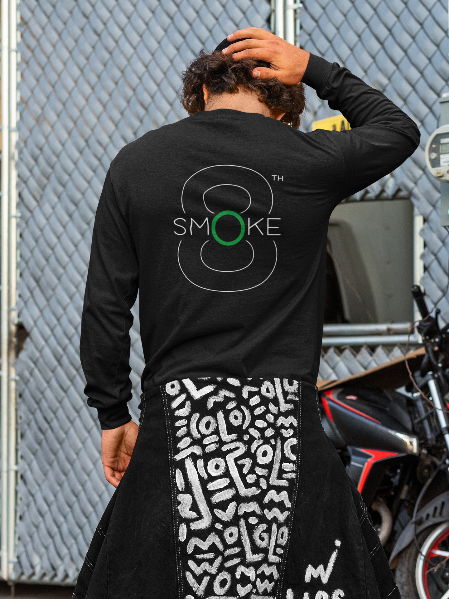 8TH Smoke Unisex Long Sleeve Tee