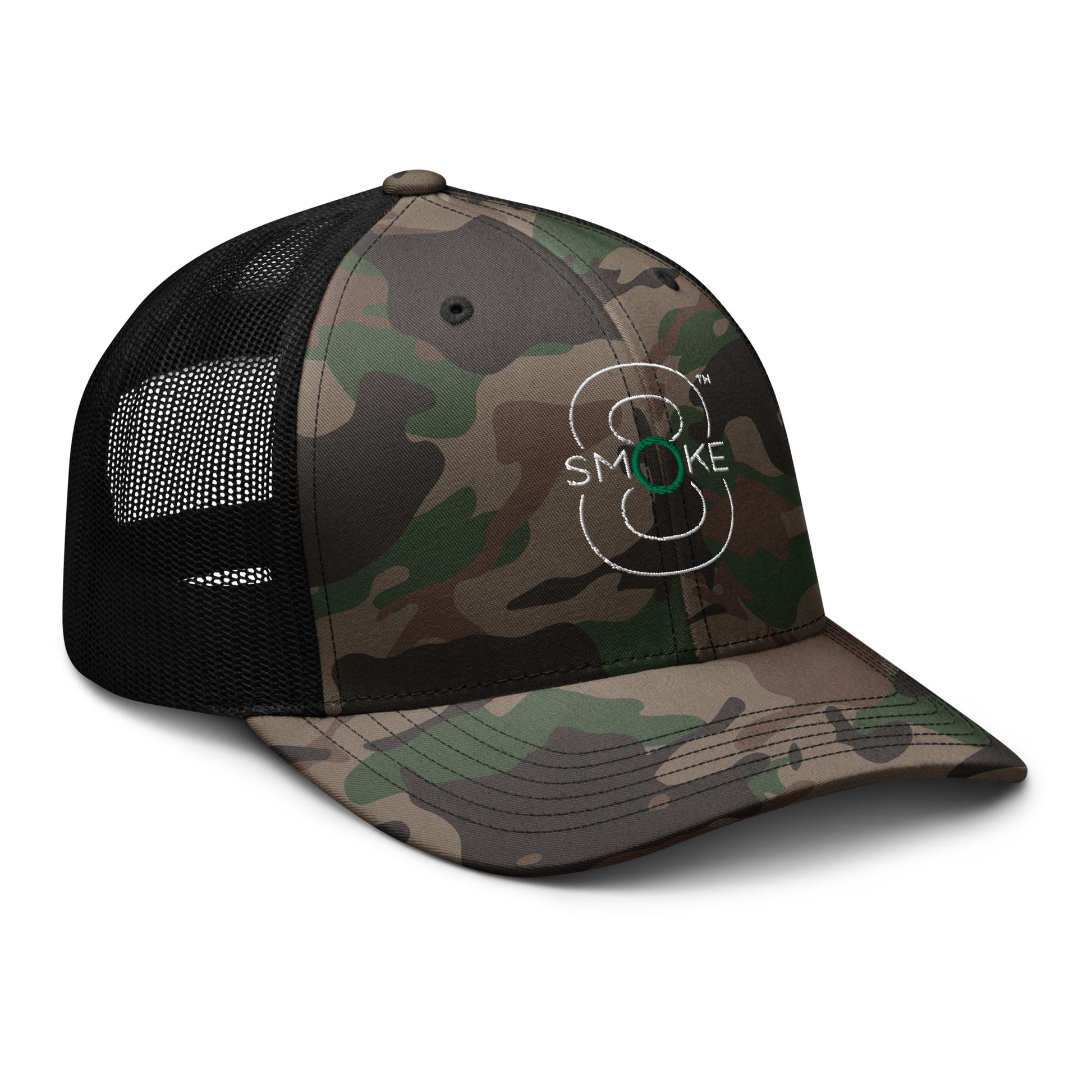 8TH Smoke Camouflage trucker hat