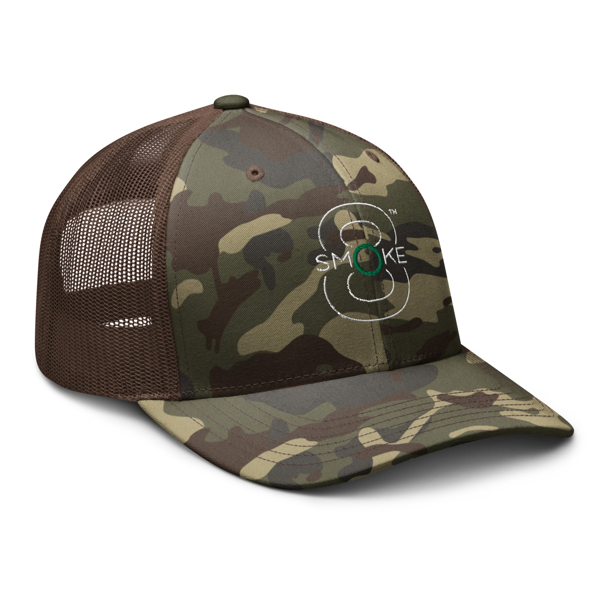 8TH Smoke Camouflage trucker hat