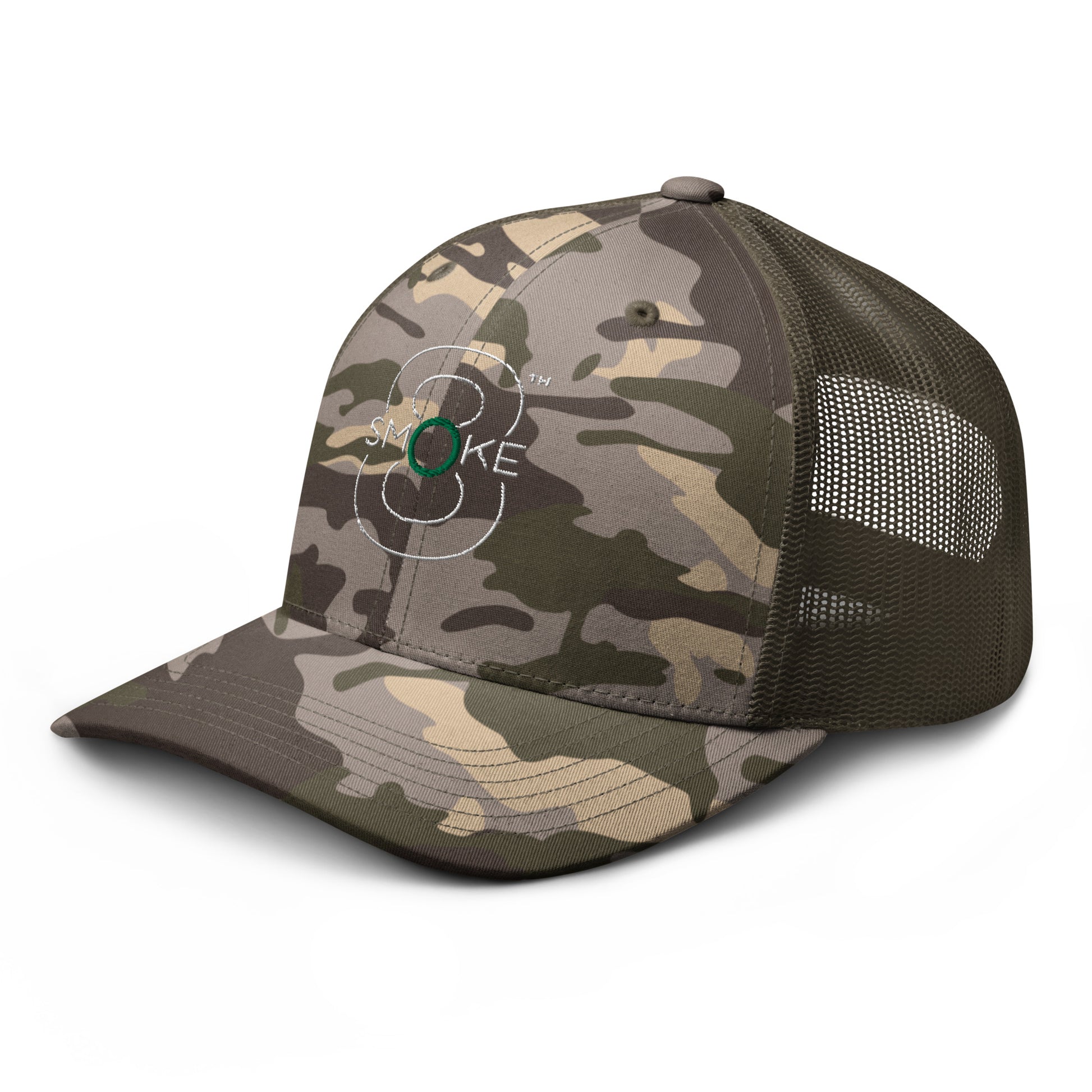 8TH Smoke Camouflage trucker hat