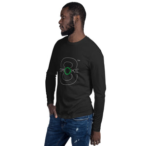 8TH Smoke Long Sleeve Fitted Crew