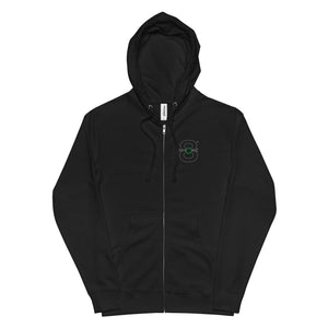 8TH Smoke Unisex fleece zip up hoodie