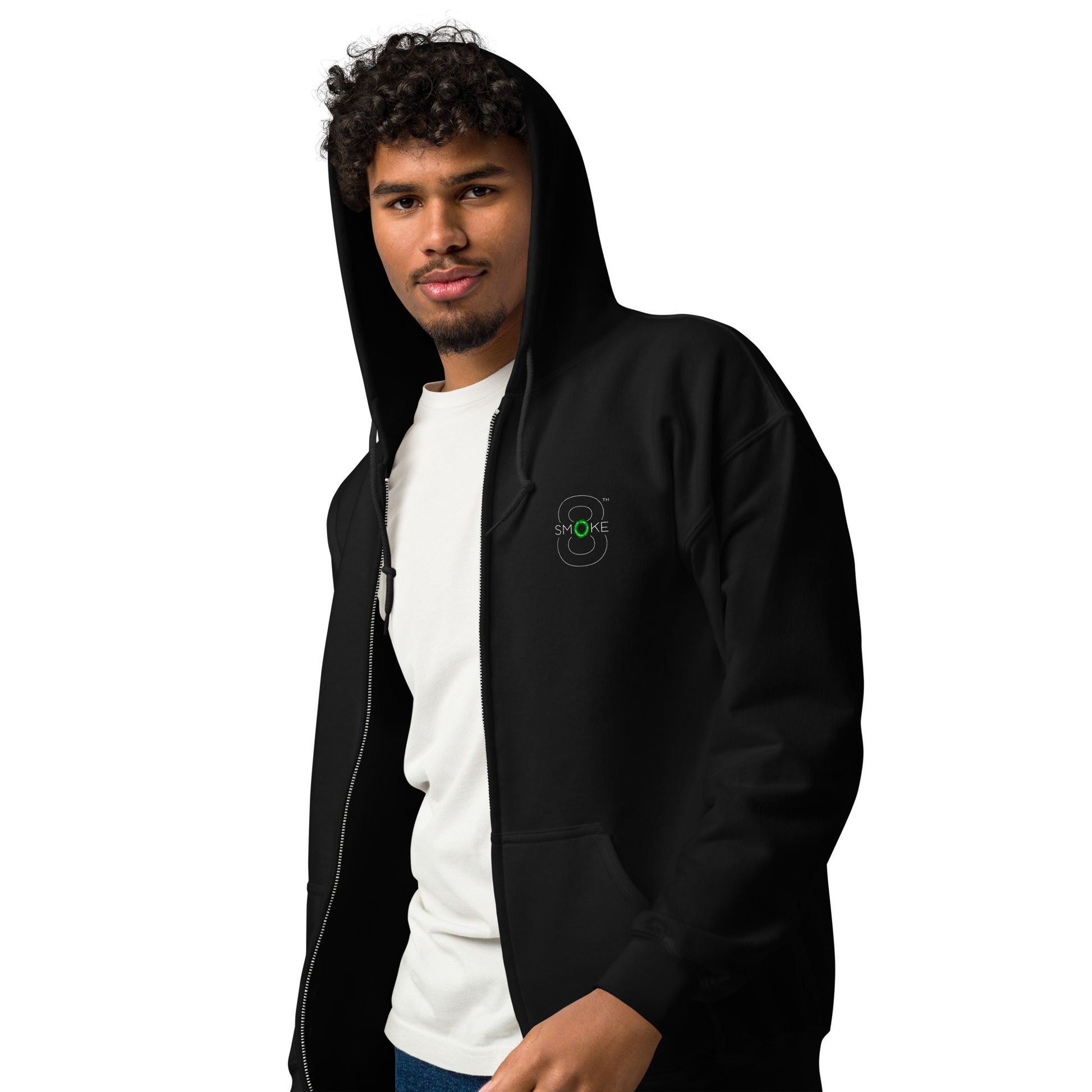 8th Smoke Unisex heavy blend zip hoodie