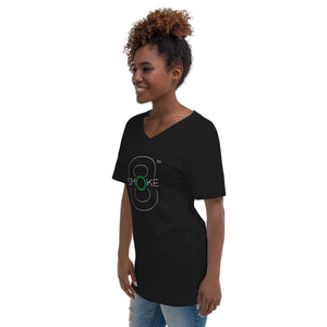 8TH Smoke Unisex Short Sleeve V-Neck T-Shirt