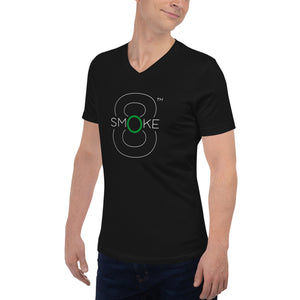 8TH Smoke Unisex Short Sleeve V-Neck T-Shirt